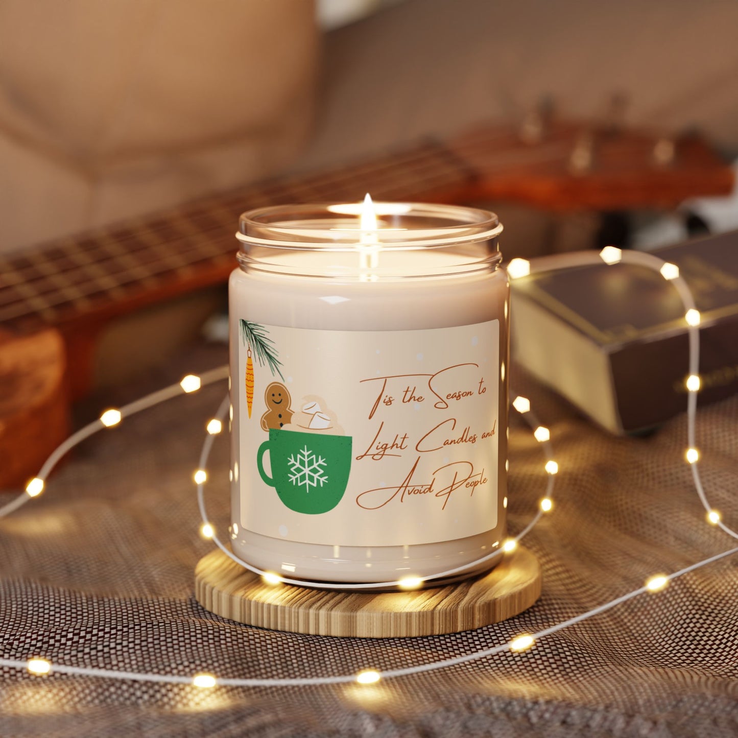 Soy Candle, Christmas Candle, Holiday Candle, Seasonal Candle, Unique Gift, Scented Candle, 9oz Candle, Tis the Season Candle