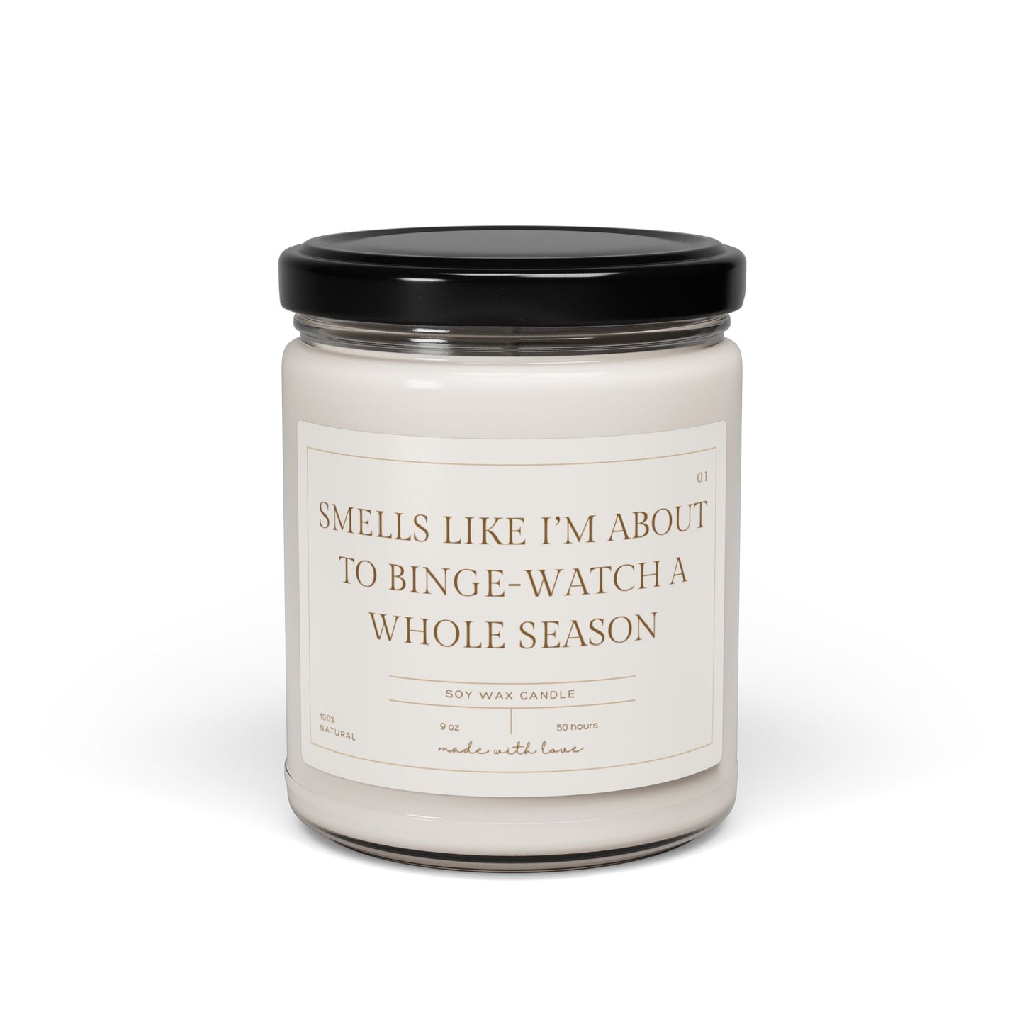 Soy Candle, Smells Like I'm Going to Binge Watch, Relaxation Candle, Aromatherapy Candle, Home Fragrance, Self-care Candle, Cozy Candle