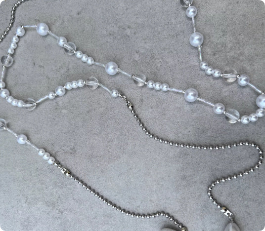 Retro Multi-layered Square Pearl Tassel Necklace For Women