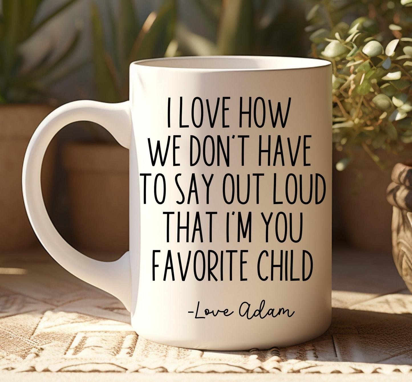 Funny Personalized Favorite Child Mug For Mom,Funny Mug,Mothers Day Gifts,Mothers Day Mug,Gift From Daughter,Moms Birthday Gift,Coffee Mug