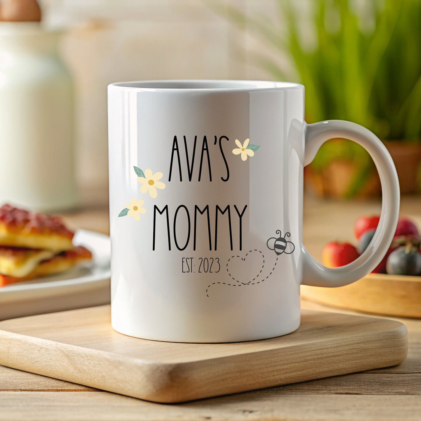 New Mom Custom Coffee Mug For Mothers Day Gift, First Time Mom Gift,Gifts For New Mom,First Mothers Day,Gift From Husband,Gift to Daughter