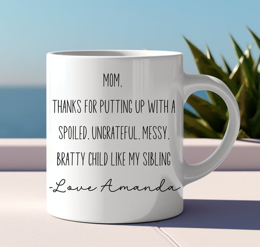 Funny Cup For Mom Personalized Mug,Coffee Mug,Coffee Cup,Customized Mug,Mug for Men Custom Coffee,Coffee Mug Custom,Mug Personalized