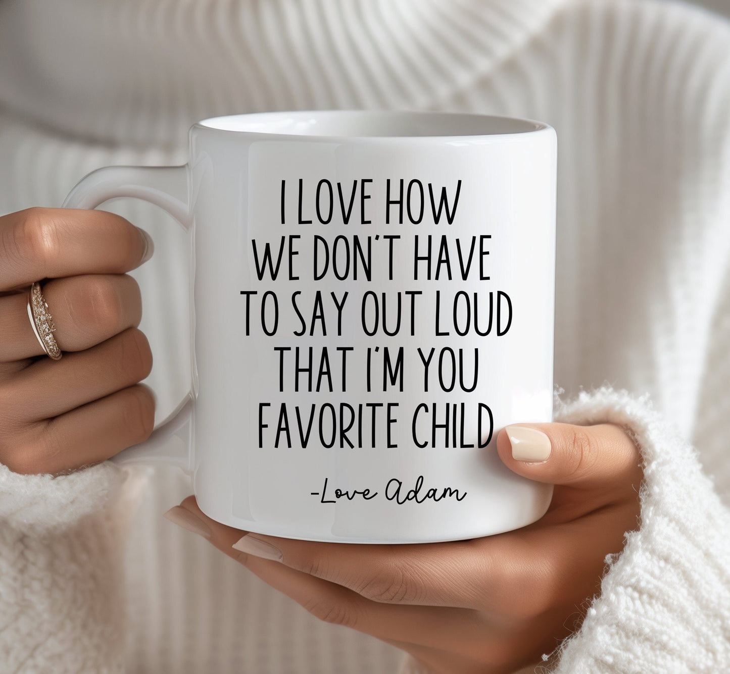 Funny Personalized Favorite Child Mug For Mom,Funny Mug,Mothers Day Gifts,Mothers Day Mug,Gift From Daughter,Moms Birthday Gift,Coffee Mug